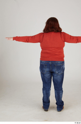 Whole Body Woman T poses Casual Chubby Standing Street photo references